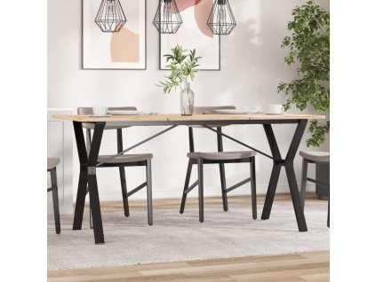 vidaXL Nohy k jídelnímu stolu Y rám 140 x 60 x 73 cm ocel