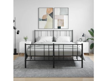 vidaXL Noční stolky 2 ks lesklé bílé 40 x 40 x 50 cm kompozitní dřevo