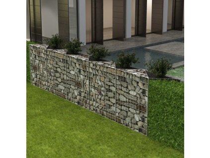 vidaXL Gabionový koš pozinkovaná ocel 300 x 30 x 100 cm
