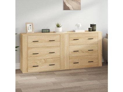 vidaXL Příborníky 2 ks dub sonoma kompozitní dřevo