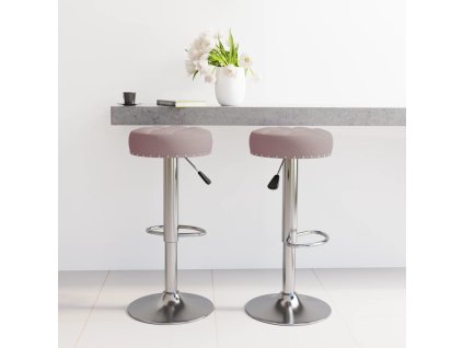 vidaXL Barové židle 2 ks taupe textil
