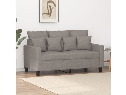 vidaXL 2místná pohovka taupe 120 cm textil