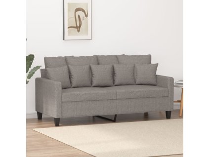 vidaXL 2místná pohovka taupe 140 cm textil