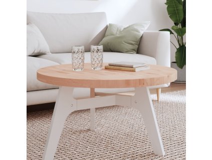 vidaXL Stolní deska Ø 80 x 4 cm kulatá masivní bukové dřevo