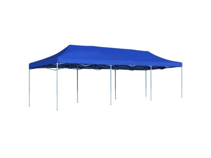 vidaXL Skládací nůžkový party stan 3 x 9 m modrý