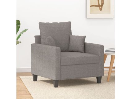 vidaXL Křeslo taupe 60 cm textil