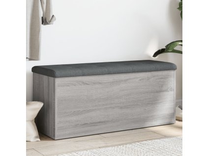vidaXL Úložná lavice šedá sonoma 102 x 42 x 45 cm kompozitní dřevo