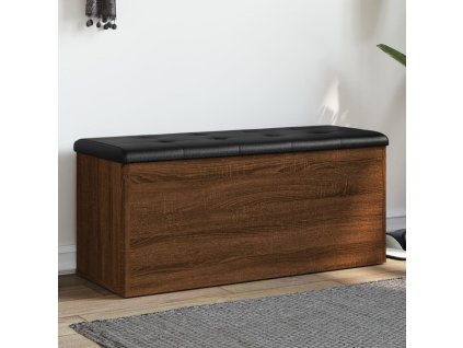 vidaXL Úložná lavice hnědý dub 102 x 42 x 45 cm kompozitní dřevo