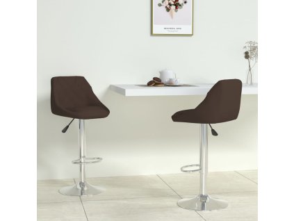 vidaXL Barové stoličky 2 ks hnědé umělá kůže