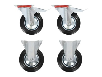 vidaXL 12 ks pojezdová kolečka 160 mm
