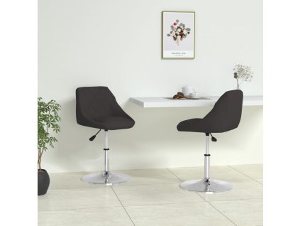 vidaXL Jídelní židle 2 ks černé umělá kůže