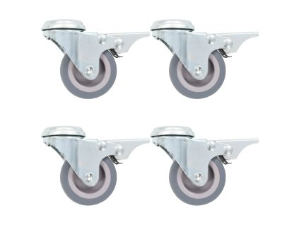 vidaXL 24 ks otočná kolečka s otvorem pro šroub 50 mm