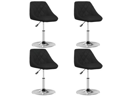 vidaXL Jídelní židle 4 ks černé umělá kůže