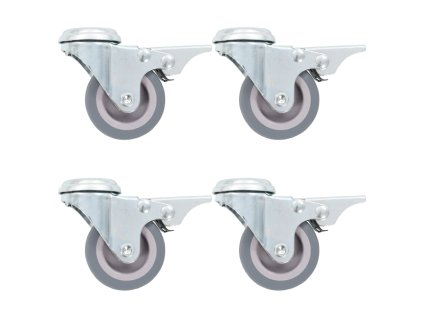 vidaXL 16 ks otočná kolečka s otvorem pro šroub 50 mm