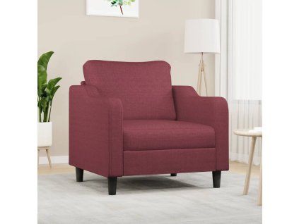 vidaXL Křeslo vínové 60 cm textil