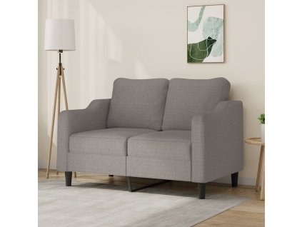 vidaXL 2místná pohovka taupe 120 cm textil