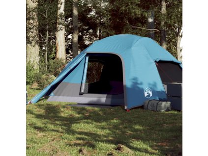 vidaXL Kempingový stan kopule pro 4 osoby modrý nepromokavý