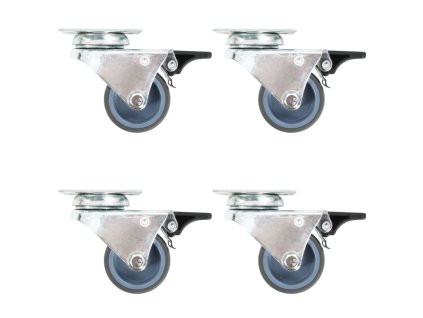 vidaXL 32 ks dvojitá otočná kolečka 50 mm