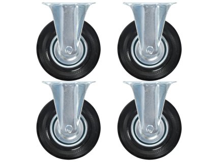 vidaXL 12 ks pevná kolečka 125 mm