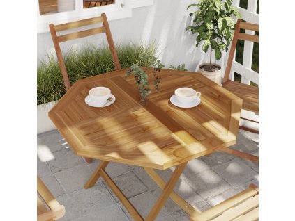 vidaXL Stolní deska 90 x 90 x 2,5 cm osmihranná masivní teakové dřevo