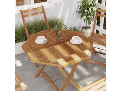 vidaXL Stolní deska 80 x 80 x 2,5 cm osmihranná masivní teakové dřevo