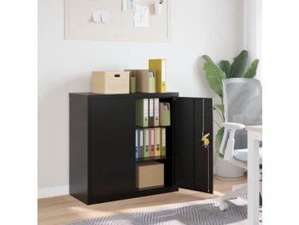 vidaXL Kartotéka černá 90 x 40 x 90 cm ocel