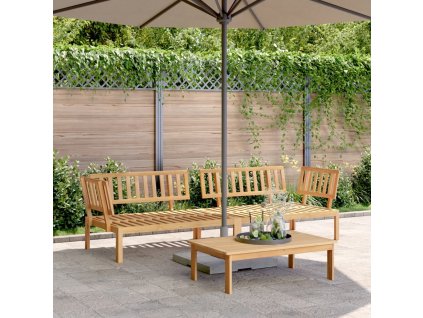 vidaXL Zahradní středové pohovky z palet 2 ks masivní akáciové dřevo