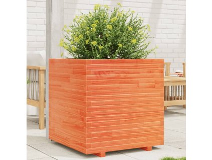 vidaXL Zahradní truhlík voskově hnědý 70 x 70 x 72 cm masivní borovice