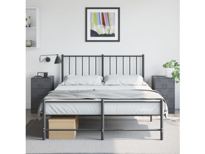 vidaXL Noční stolky 2 ks antracitové 34,5 x 39 x 62 cm ocel