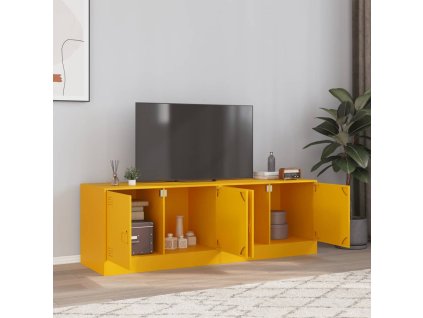 vidaXL TV skříňky 2 ks hořčicově žluté 67 x 39 x 44 cm ocel