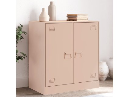 vidaXL Příborník růžový 67 x 39 x 73 cm ocel