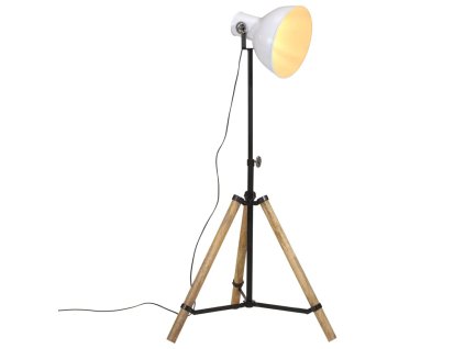 vidaXL Stojací lampa 25 W bílá 75 x 75 x 90–150 cm E27