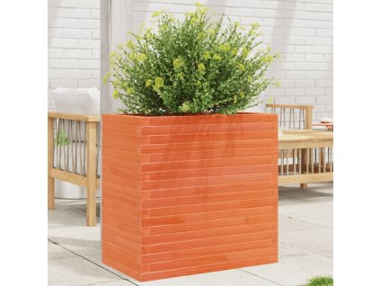 vidaXL Zahradní truhlík voskově hnědý 70x40x68,5 cm masivní borovice