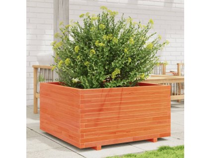 vidaXL Zahradní truhlík voskově hnědý 90x90x49,5 cm masivní borovice