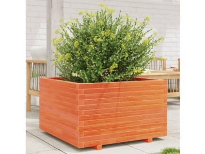 vidaXL Zahradní truhlík voskově hnědý 80x80x49,5 cm masivní borovice