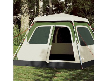 vidaXL Rodinný stan kupole pro 6 osob zelený rychloupínací