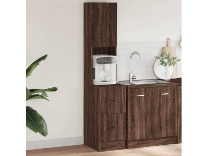 vidaXL Kuchyňská skříňka hnědý dub 35 x 50 x 180 cm kompozitní dřevo