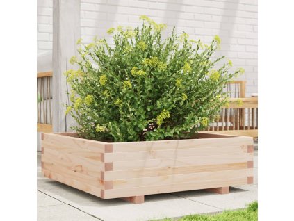 vidaXL Zahradní truhlík 80 x 80 x 26,5 cm masivní borovice