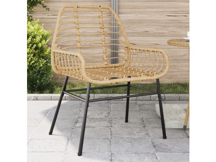 vidaXL Zahradní židle 2 ks hnědé polyratan