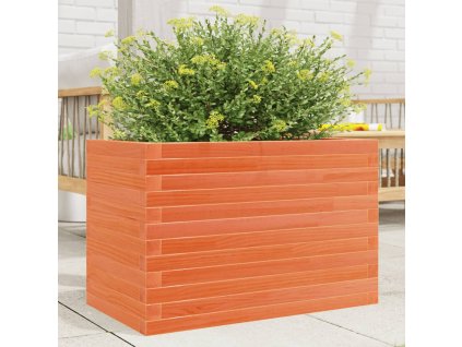 vidaXL Zahradní truhlík voskově hnědý 70x40x46 cm masivní borové dřevo