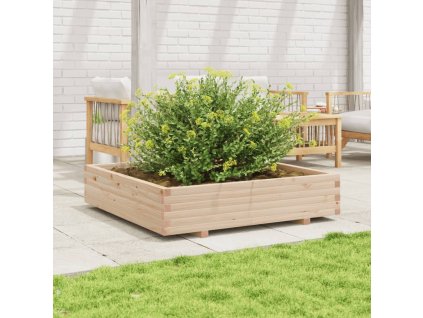 vidaXL Zahradní truhlík 110 x 110 x 26,5 cm masivní borovice