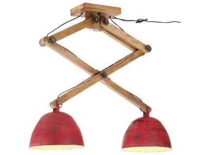 vidaXL Stropní svítidlo 25 W červená patina 29 x 18 x 85 cm E27