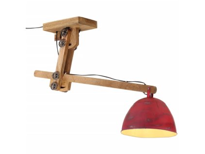 vidaXL Stropní svítidlo 25 W červená patina 105 x 30 x 65–108 cm E27