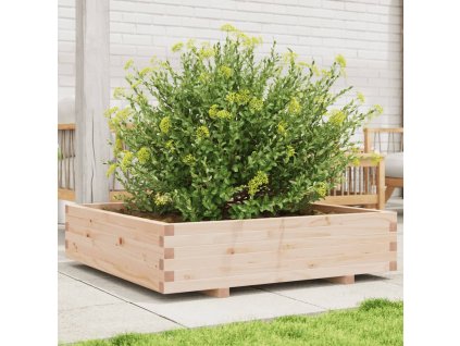 vidaXL Zahradní truhlík 100 x 100 x 26,5 cm masivní borové dřevo