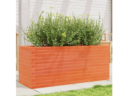 vidaXL Zahradní truhlík voskově hnědý 110x40x45,5 cm masivní borovice