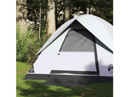 vidaXL Kempingový stan kopule pro 2 osoby bílý zatemňovací nepromokavý