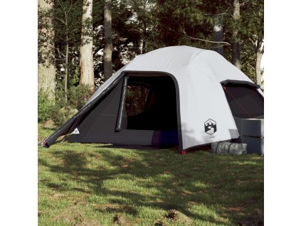 vidaXL Kempingový stan kopule pro 4 osoby bílý zatemňovací nepromokavý