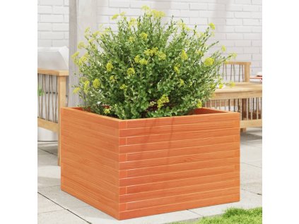 vidaXL Zahradní truhlík voskově hnědý 70 x 70 x 46 cm masivní borovice