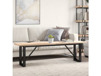 vidaXL Konferenční stolek s O rámem 160x40x45,5 cm borovice a ocel
