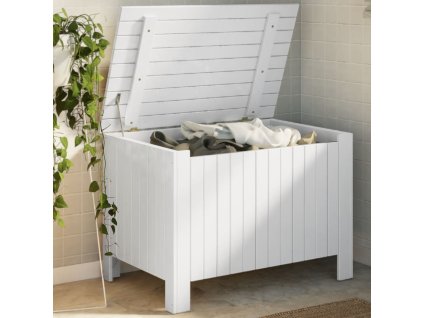 vidaXL Úložný box na kolečkách RANA bílý 80 x 49 x 54 cm borové dřevo